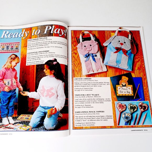 Country Handcrafts April May 1995 32 Various Craft Projects 68 Pages - Picture 5 of 8